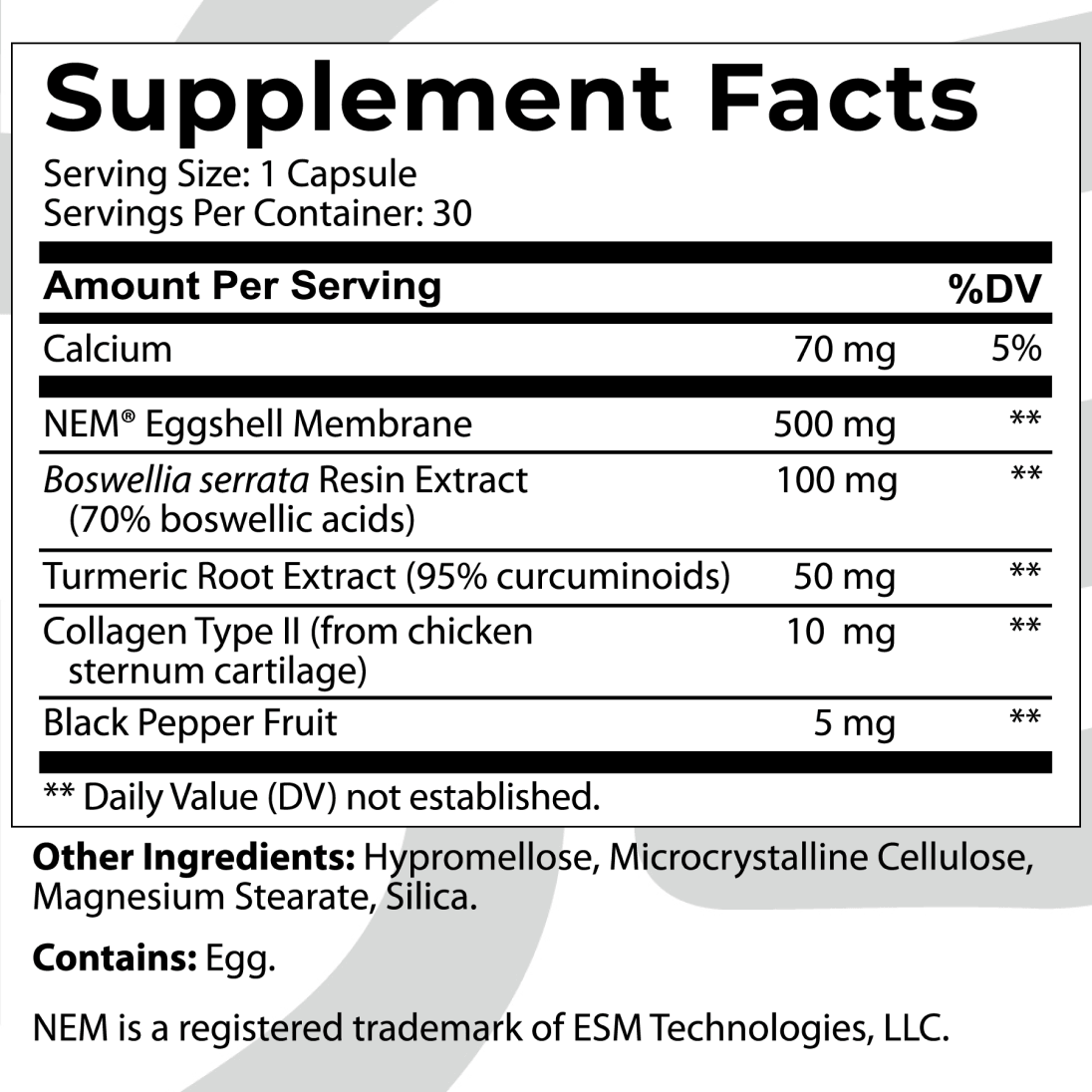 supplement facts